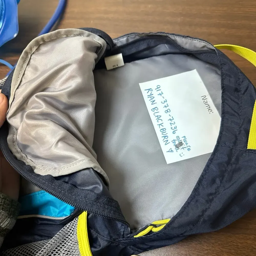 Small camelback water backpack